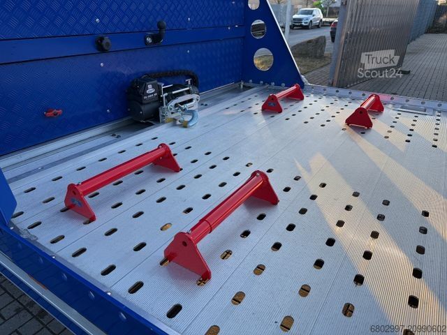 Automašīnu pārvadātājs furgons MAN TGL 8.250 BL Autotransporter NEU/6-Sitze/Klima