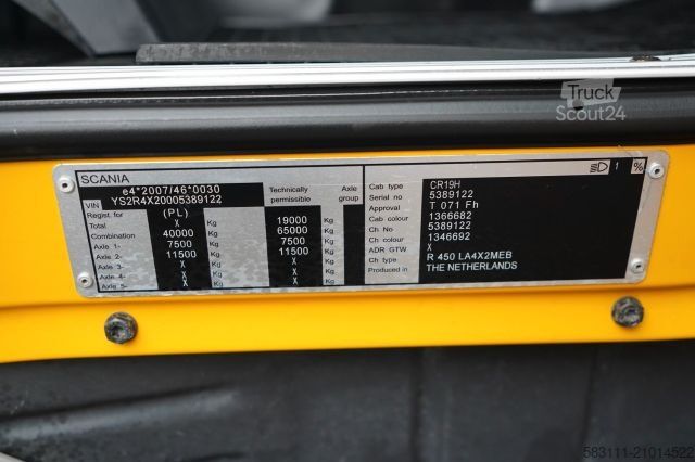 Стандартный седельный тягач SCANIA R 450 / MEGA / RETARDER / I-PARK COOL / LOWDEC