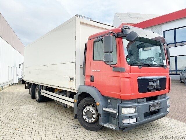 Dėžinis sunkvežimis MAN TGM 26.340 6x2-4 LL TGM 26.340 6x2-4 LL Getränkewagen, Lenk-/Liftachse, LBW BÄR