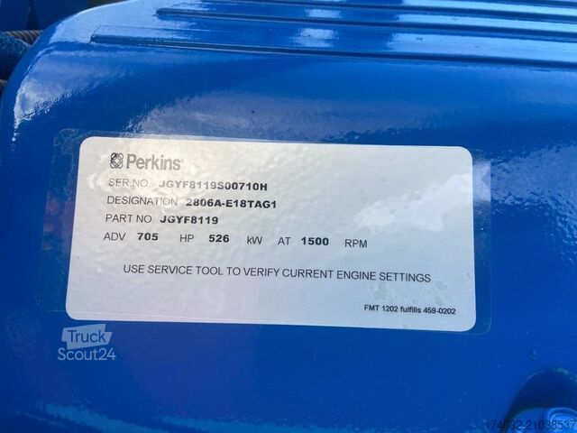 Granulats FG Wilson P605-3 - 605 kVA Open Genset - DPX-16021-O