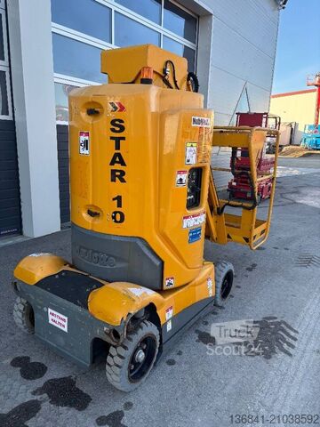 Scharnierende telescopische hoogwerker Haulotte Star 10 - 10m Elektro Mast-Arbeitsbühne