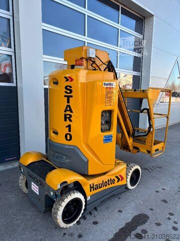 Scharnierende telescopische hoogwerker Haulotte Star 10 - 10m Elektro Mast-Arbeitsbühne
