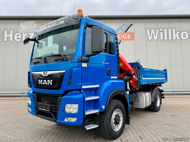 Trīspusējs kravas pašizgāzējs MAN TGS 18.500 4x4 Hydro | PK17001*Funk*MEILLER*Navi