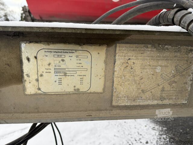 Damper Schmitz Cargobull GOTHA ZD 21 PRZYCZEPA TANDEMOWA WYWROTKA