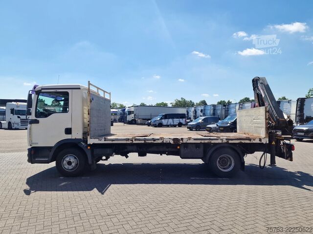 Ciężarówka z dźwigiem MAN TGL 12.210 - HIAB 077 DUO Crane / Grua - Manual...