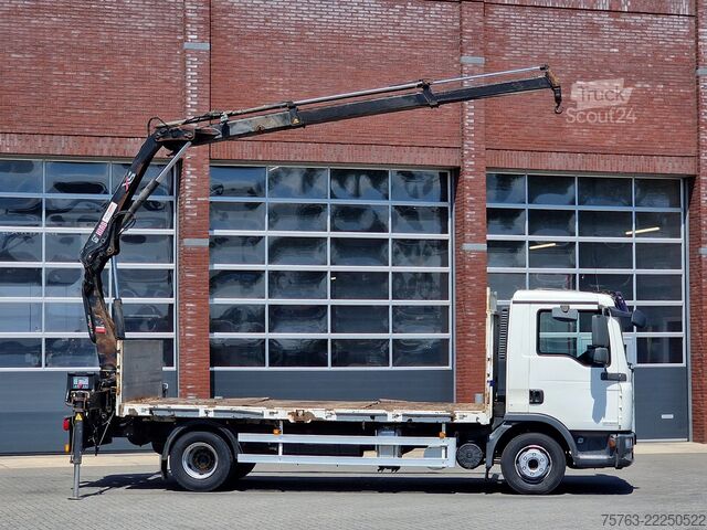 Ciężarówka z dźwigiem MAN TGL 12.210 - HIAB 077 DUO Crane / Grua - Manual...