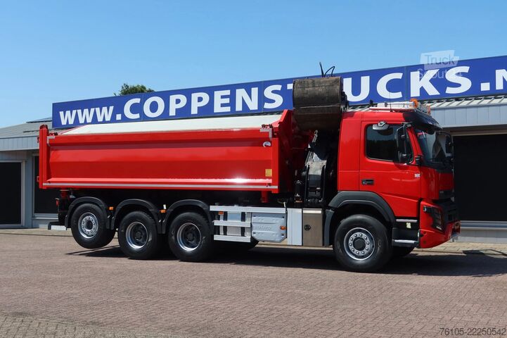 Camion-grue Volvo FMX 420 Kipper+Kraan H.M.F. 1943Z2 Rotor+Grijper