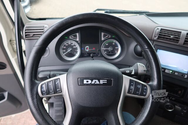 انزلاق القماش المشمع DAF CF 410 Schuifzeil + Dhollandia klep 2500 kg