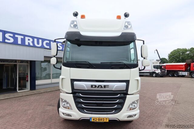 انزلاق القماش المشمع DAF CF 410 Schuifzeil + Dhollandia klep 2500 kg
