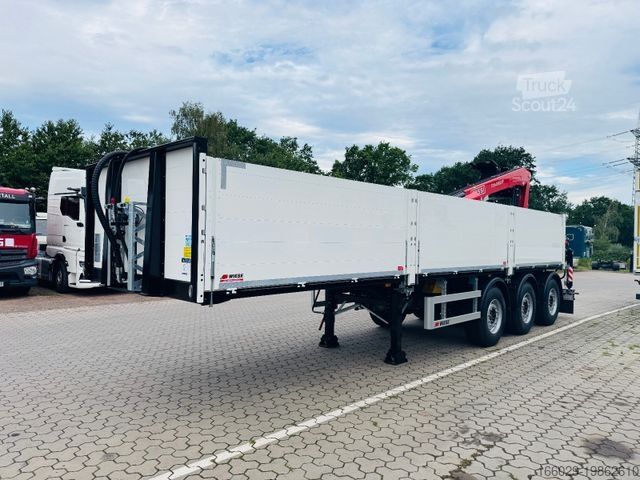 Auflieger Wiese Baustoffauflieger - Heckkran Kran Fassi