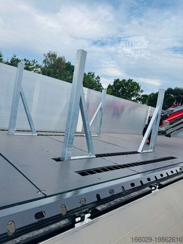 Naczepa  Wiese Baustoffauflieger - Heckkran Kran Fassi