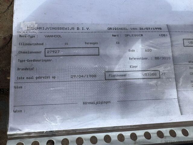 Stumdomi tentai Van Hool **FULL STEEL SUSPENSION-WIDE SPREAD-BELGIAN TRA...