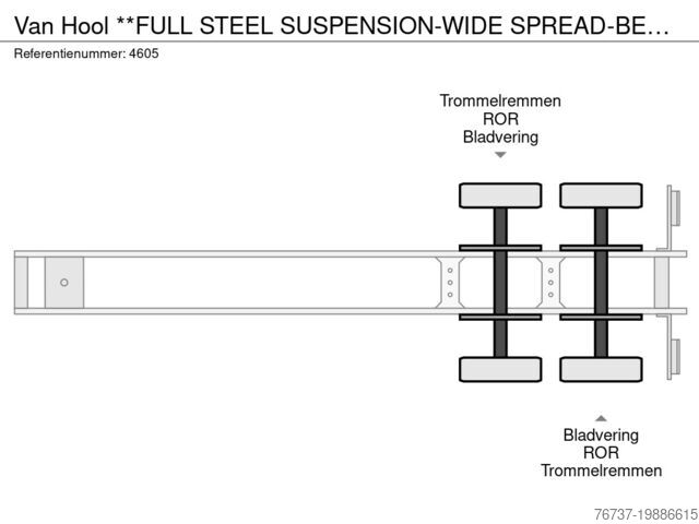 Stumdomi tentai Van Hool **FULL STEEL SUSPENSION-WIDE SPREAD-BELGIAN TRA...