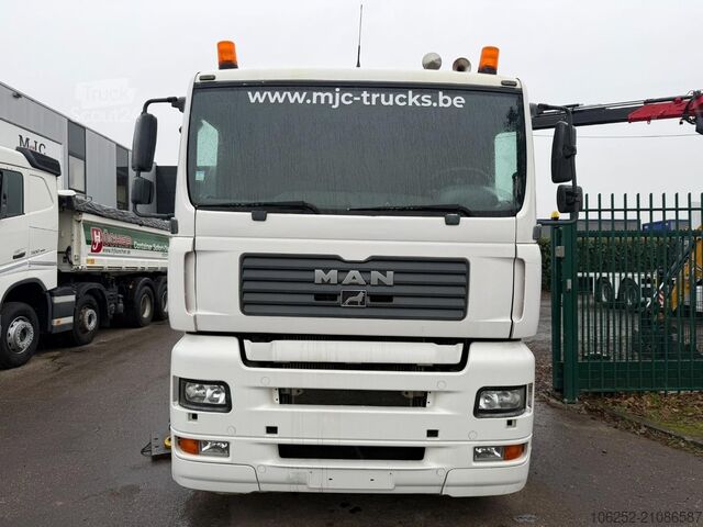 Containertransport (haakarmsysteem) MAN TGA 26.430 6x2 HOOKLIFT + CRANE PALFINGER PK 19...