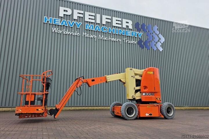 Plataforma de trabajo telescópica articulada JLG E300AJ As-Is, Electric, 11m Working Height, 6.77m,