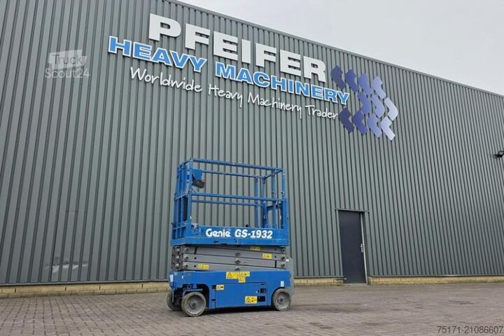 Šķēres lifts Genie GS1932 Electric, Working Height 7.8 m, 227kg Capac