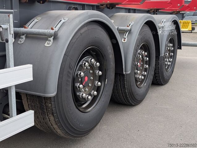 Poluprikolica za transport trupaca  Euromix Rundholz 8 Schemel, LIFTACHSE