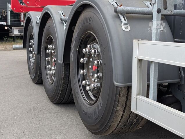 Poluprikolica za transport trupaca  Euromix Rundholz 8 Schemel, LIFTACHSE