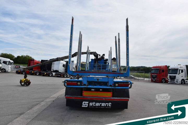 Timberbil MERCEDES-BENZ Arocs 3653 6x6 Penz Holz kran + Ressenig
