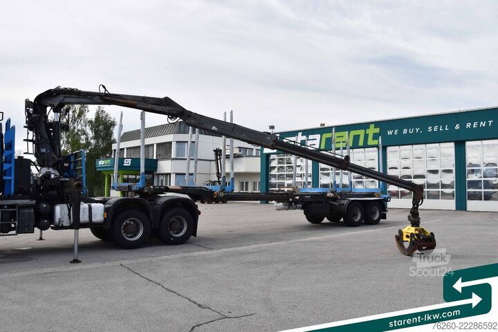 Timberbil MERCEDES-BENZ Arocs 3653 6x6 Penz Holz kran + Ressenig