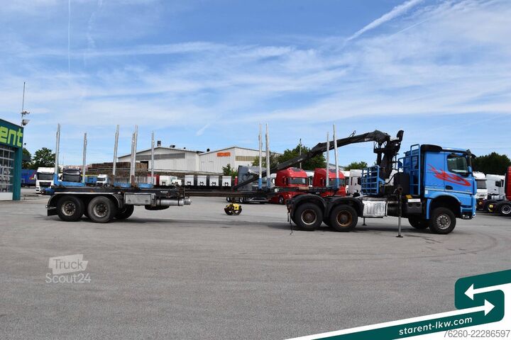 Tractora standard MERCEDES-BENZ Arocs 3653 6x6 Penz Holz kran + Ressenig