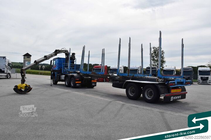 Tractora standard MERCEDES-BENZ Arocs 3653 6x6 Penz Holz kran + Ressenig