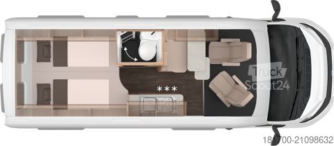 Τροχόσπιτο αυτοκινούμενο Knaus BoxLife 600 ME Platinum Selection * TraumMobil*140*Hubbett*