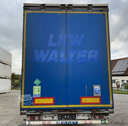 Open semitrailer with tarp KRONE SD Plane Mega Edscha