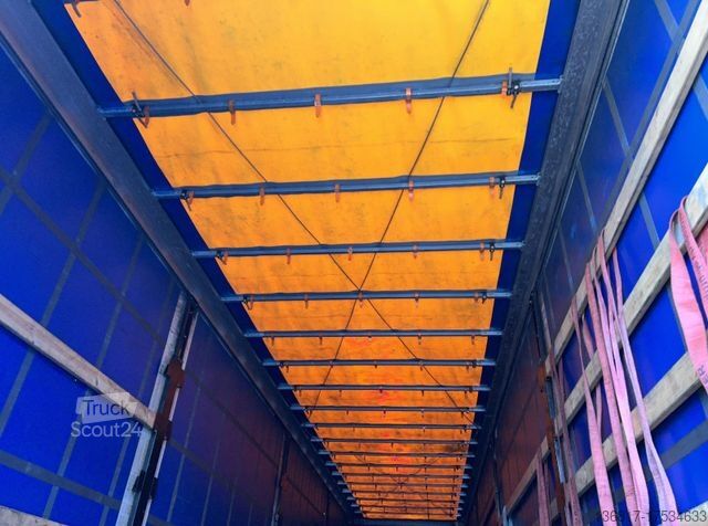 Open semitrailer with tarp KRONE SD Plane Mega Edscha