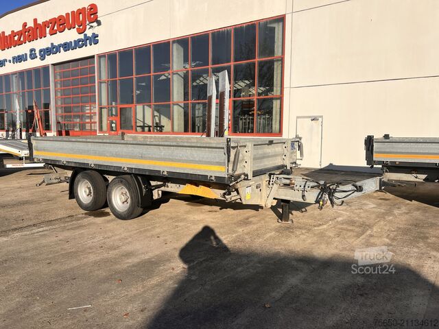 Remorque à benne basculante Möslein TDS 13 Schwebheim  13 t Tandemkipper- Tieflader