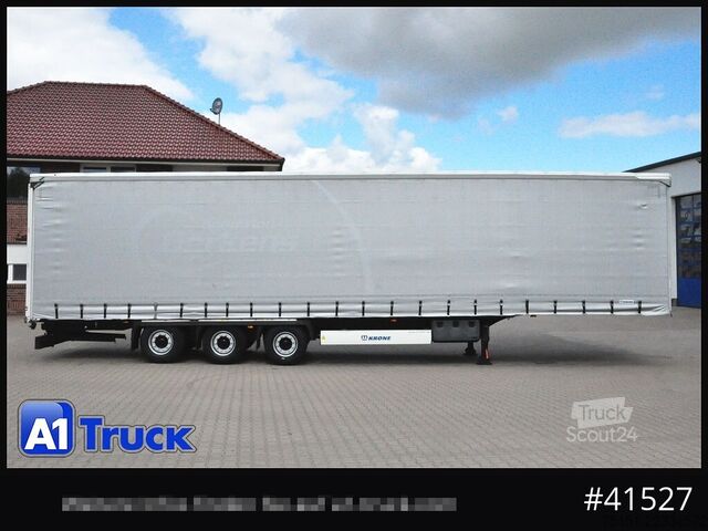Semi-remorque bâchée KRONE SD, Mega, Staplhalterung, Ice Protect, Liftachse,