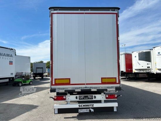 Brandalı açık yarı römork SCHMITZ SCS 24L, VARIOS, EDSCHA-VERDECK, LIFTACHSE