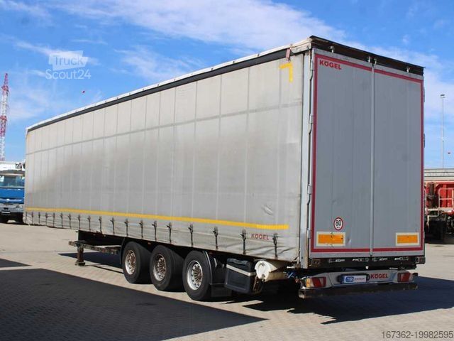 Semiremorcă deschisă cu prelată  SN 24 MEGA, SAF, LOWDECK, LIFTING AXLE,MULTILOCK