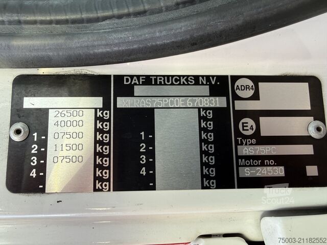 Camion plateau Daf CF310 6X2 Palfinger PK 12000