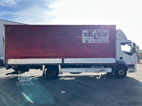 Camion cu platformă și prelată DAF LF 250, 16 TONNER PLANE MIT LBW,  MANUELL, E6