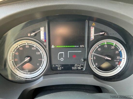 Camion cu platformă și prelată DAF LF 250, 16 TONNER PLANE MIT LBW,  MANUELL, E6