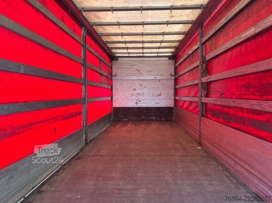 Camion cu platformă și prelată DAF LF 250, 16 TONNER PLANE MIT LBW,  MANUELL, E6