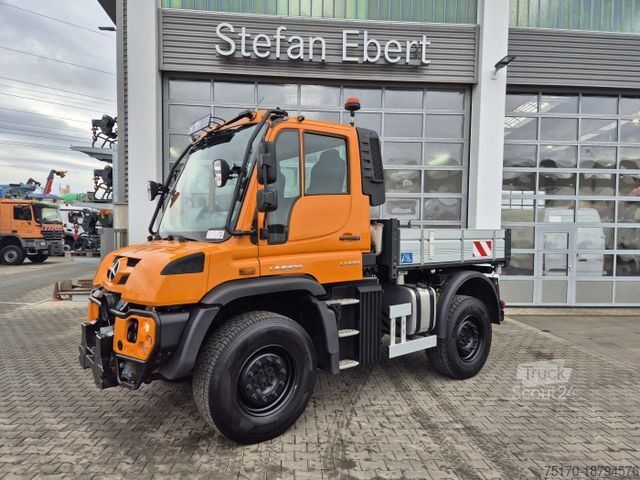 Kiepwagen MERCEDES-BENZ Unimog U423 4x4 Hydrostat Zapfwelle