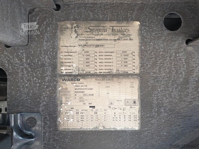 Semirremolque para bebidas  System Trailer PRSSL-24-1TRI / Lenkachse | Ldbw