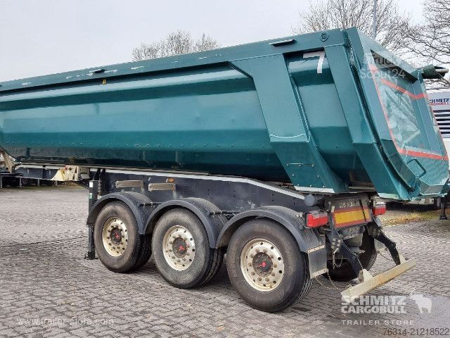 Tippsemitrailer Schwarzmüller Kipper Stahlrundmulde 30m³