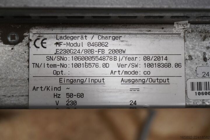 Iekrāvēja akumulators INDUSTRIE AUTOMATION powertron E230G24/80B-FB 2000W