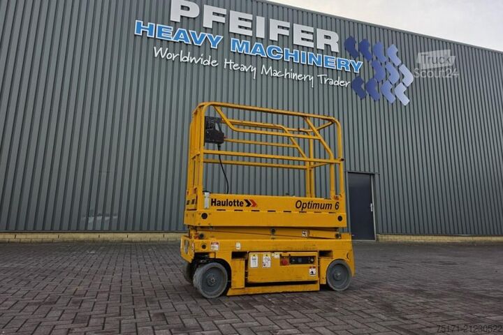 Schaarlift Haulotte Optimum 6 As-Is, Electric, 6.35m Working Height, 2