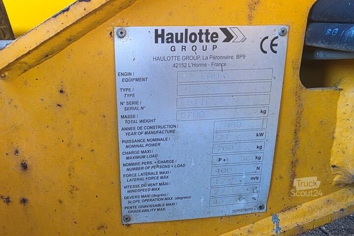 Schaarlift Haulotte H12SXL As-Is, Diesel, 4x4 Drive, 12m Working Heigh