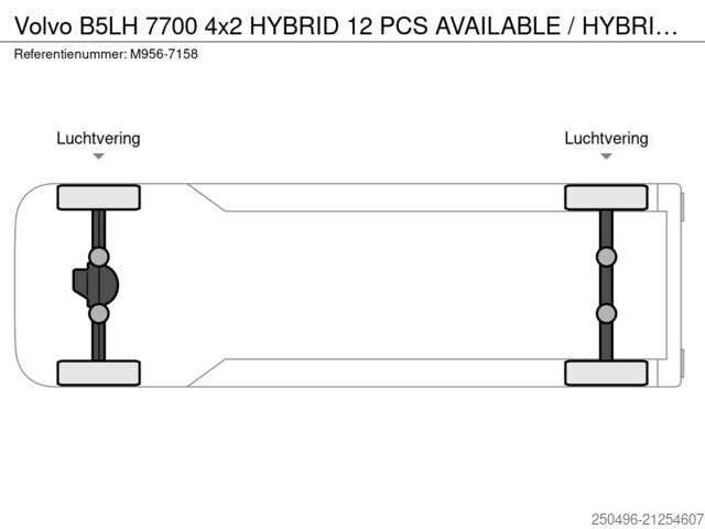 Stadsbus Volvo B5LH 7700 4x2 HYBRID 12 PCS AVAILABLE / HYBRID ...