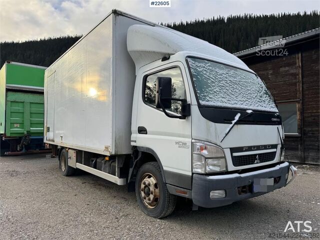 Resväska Mitsubishi Fuso 7C18 4x2 box truck with tail lift – repair ob