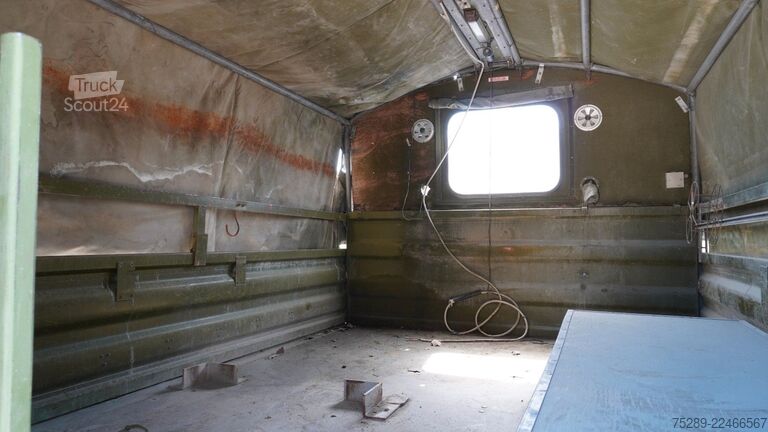 Samochód dostawczy z plandeką MAN 8.136 FAE Pritsche + Plane Dänisches Militärfahr