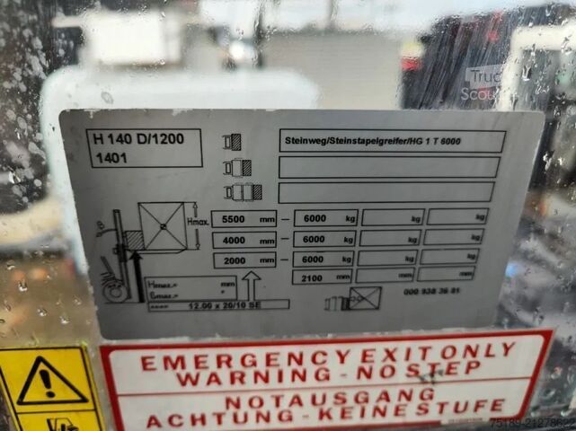 Iekrāvējs Linde H140 D/1200 - Steinweg Steinstapelgreifer - 2 p...