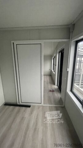 حاوية سكنية مع غرفتين، حمام ومطبخ  Wohncontainer mit Küche und Bad