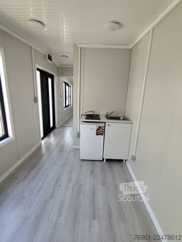 حاوية سكنية مع غرفتين، حمام ومطبخ  Wohncontainer mit Küche und Bad