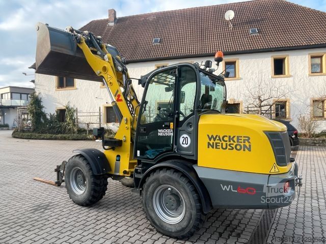 Radlader WACKER Neuson WL60 Gabel+Schaufel 1,1m³ nur 890BH